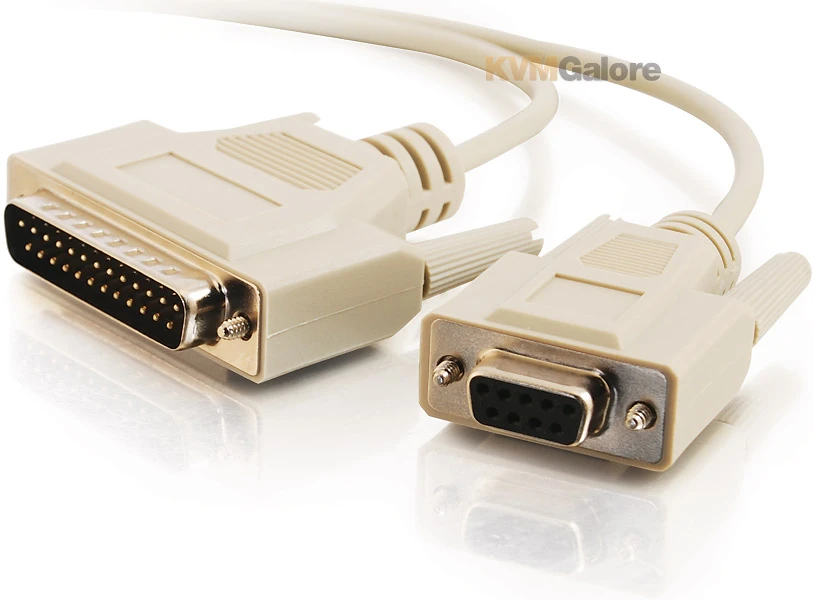 03023: Use As A Serial Printer Cable; DB25 (PC) To DB9 (AT) - Image 4