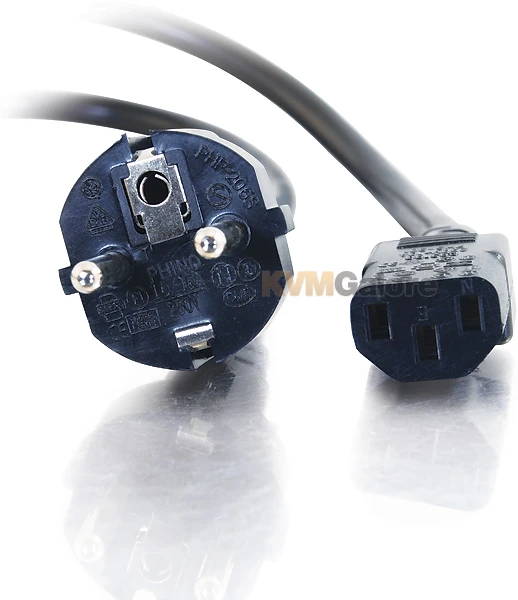 03138: 14 AWG European Power Cord (CEE7/7 To IEC320C13)
