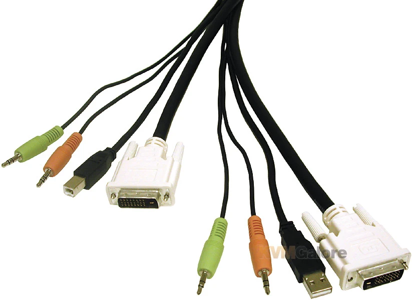14180:Â Connect Each Of Your PCs To A USB/DVI KVM + Audio Switch