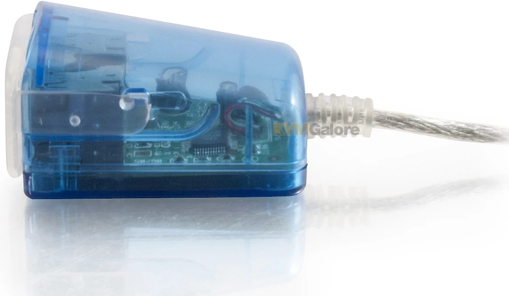 18459: 4-port USB 2.0 Laptop Hub With 1.5 Foot Blue LED Indicator Cable - Image 2