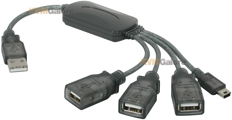 27402: Connect Three USB 2.0 Devices And One USB Mini-B Device To Your Computer