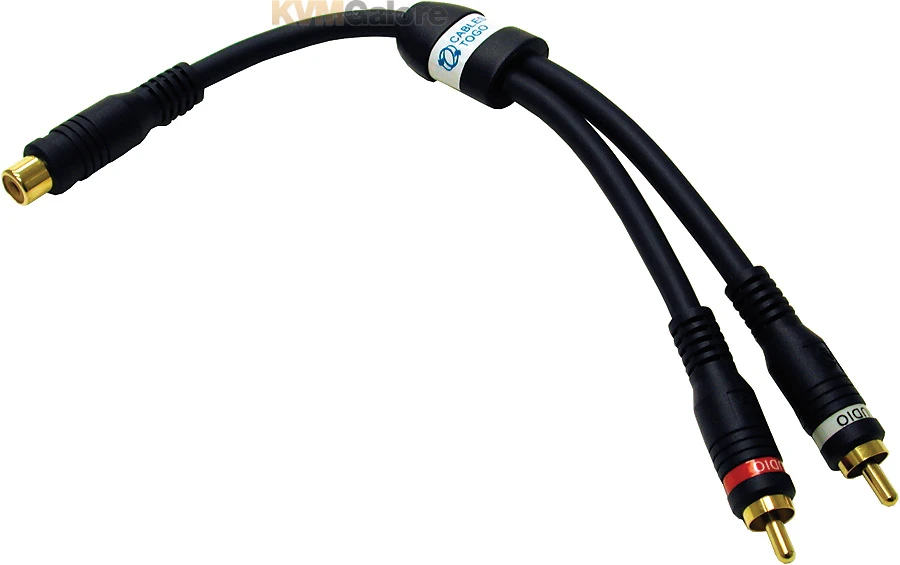 29122: Connect Mono Audio To Stereo Audio Equipment With Dual RCA Connectors