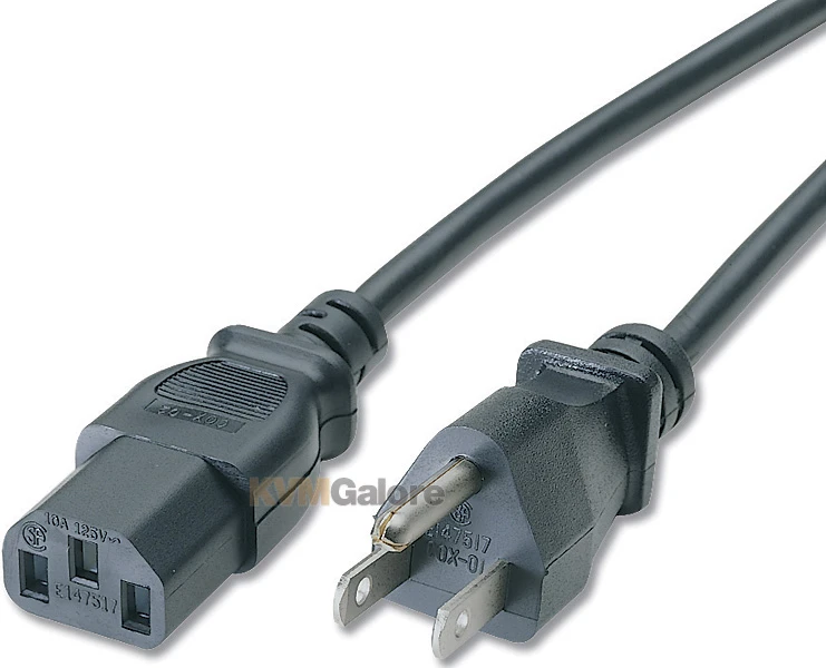 29927: Replacement Power Cord For PC, Monitor, Printer, Scanner, Etc.