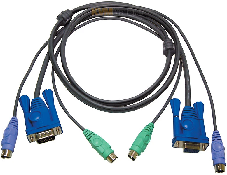 ATEN 15-foot Slim PS/2 & VGA KVM Cable