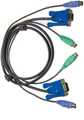 ATEN 15-foot Slim PS/2 & VGA KVM Cable - Image 2