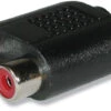 40645: Adapts Dual RCA Plugs To A Single 3.5mm Stereo Plug