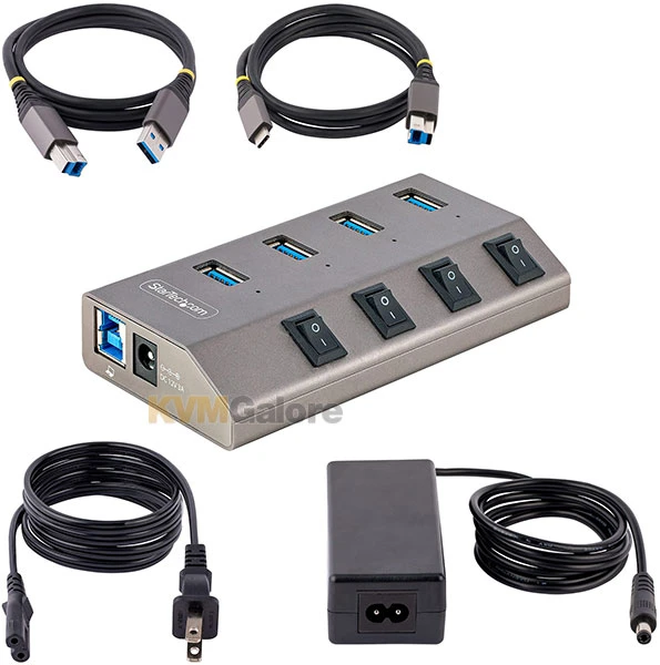 4-port, USB 3.2 Gen 1 (5Gbps) USB Hub With Fast-charging - Image 4
