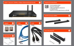 ACS8016-NA-DAC: 16-port Cellular (AT&T/Verizon) Serial Console Server/switch