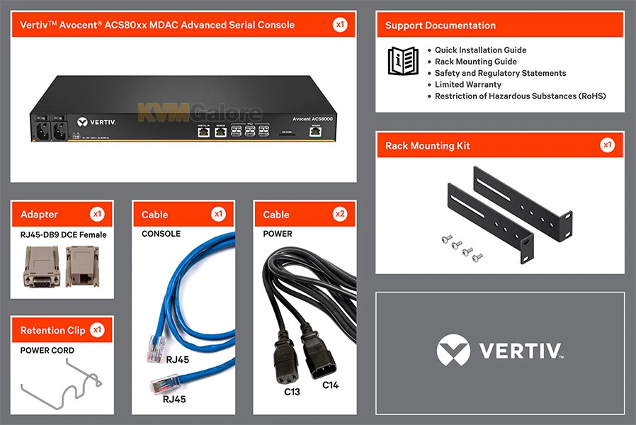 ACS8008MDAC: 8-port Serial Console Server/switch - Image 4
