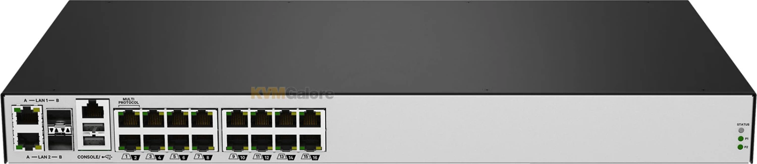 ACS8016MDAC: 16-port Serial Console Server/switch