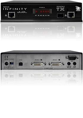 ALIF2002T: Dual Link DVI, Dual Head DVI, Dual IP Carrier Type (copper & Fiber) Network DVI/USB Extender - Image 5