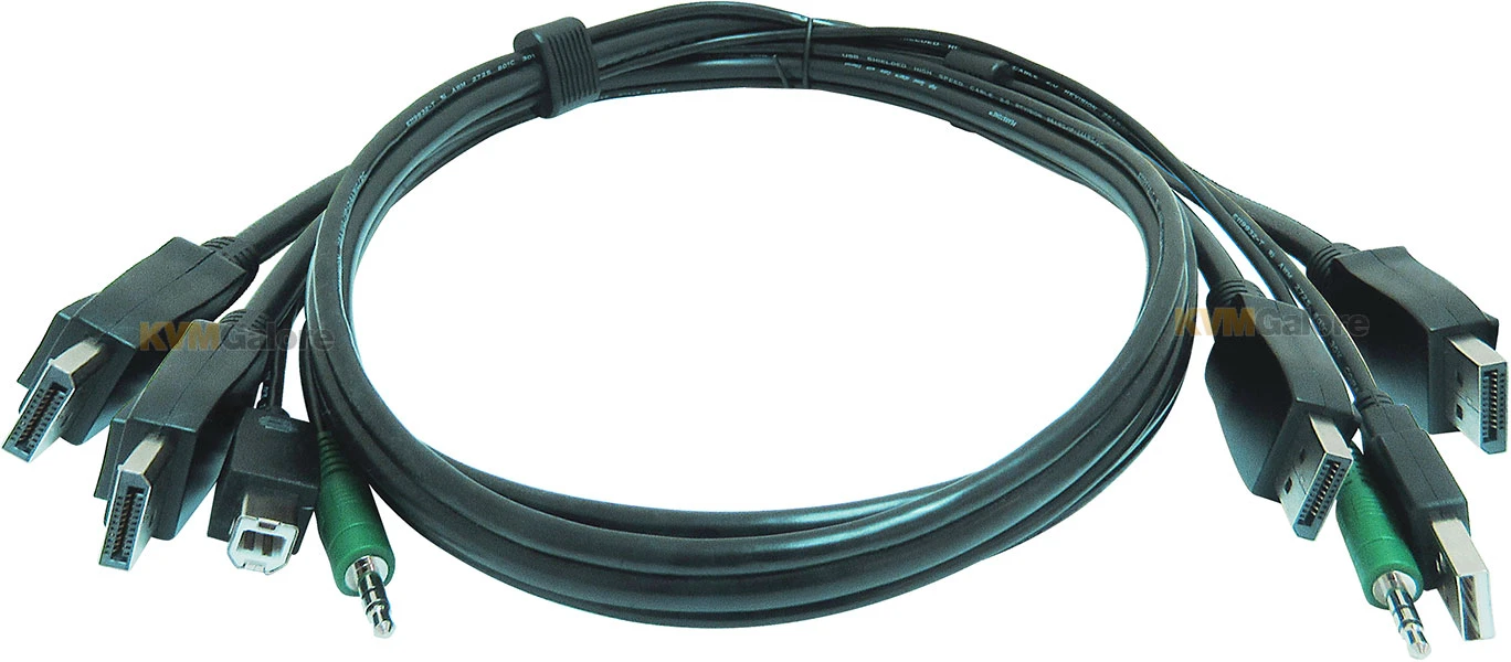 CC2DPMMKVM-06-TAA-S: Connect A Computer With Two DisplayPort Video Ports To A Dual-video KVM Switch