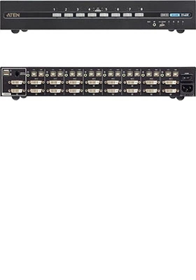ATEN Secure, 8-port, 4K**, DVI-I dual-display KVM Switch with CAC - Image 3