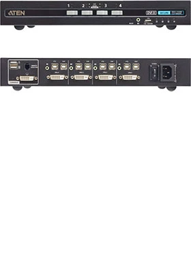 ATEN PPS 4.0 Secure, 4-port DVI-I KVM Switch with CAC - Image 4