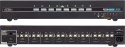 ATEN Secure, 8-port, 4K DisplayPort KVM Switch with CAC