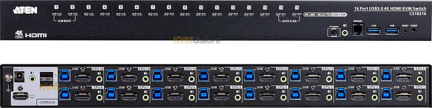 ATEN 16-port USB 3.1 4K HDMI KVM Switch
