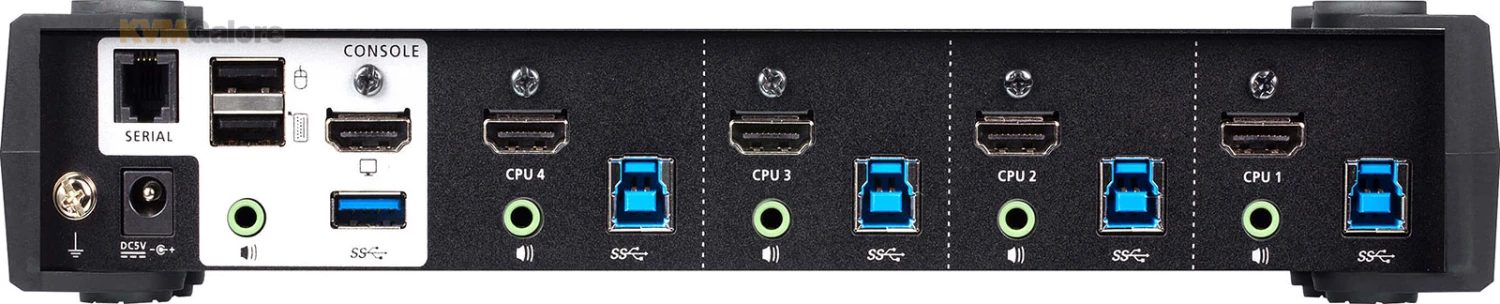 ATEN 4-port, True 4K HDMI USB 3.0 KVMP Switch