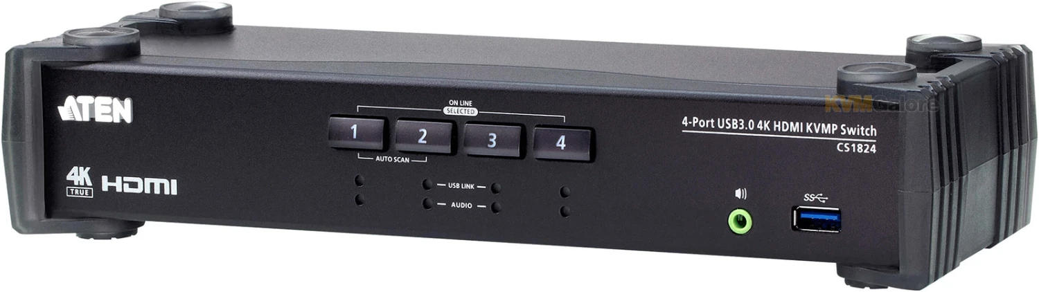 ATEN 4-port, True 4K HDMIÂ USB 3.0 KVMP Switch - Image 2