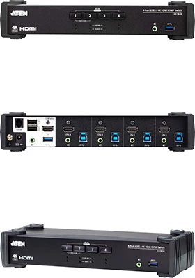 ATEN 4-port, True 4K HDMIÂ USB 3.0 KVMP Switch - Image 5