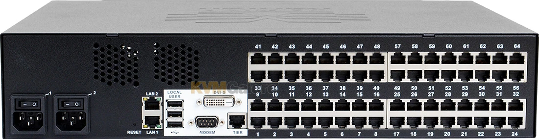 DKX3-464: 64-port, 4 Remote User + 1 Local User, enterprise-class, Secure KVM-over-IP Switch - Image 3