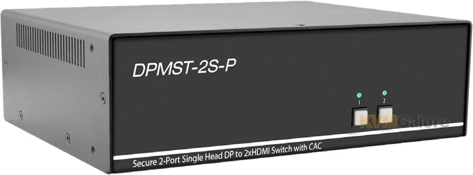 2-port, Secure (PPs 3.0) DisplayPort KVM Switch With MST, CAC And Audio Support - Image 2
