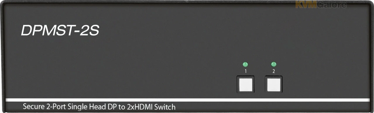 2-port, Secure (PPs 3.0) DisplayPort KVM Switch With MST And Audio Support
