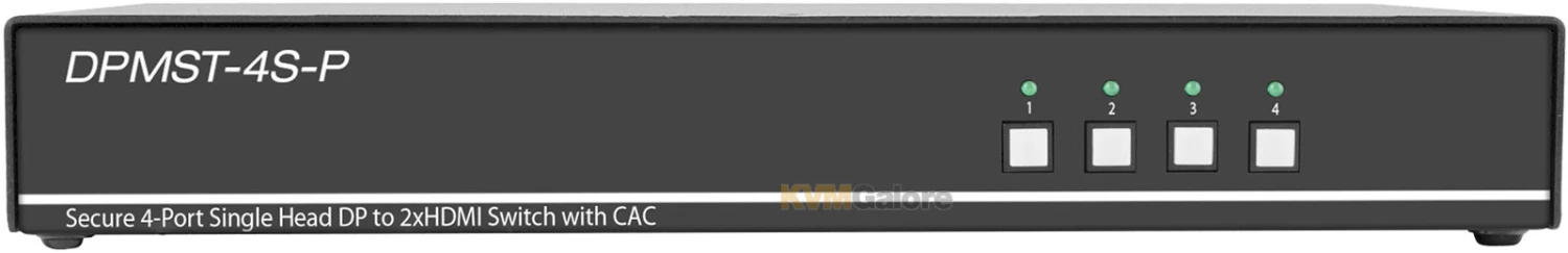 4-port, Secure (PPs 3.0) DisplayPort KVM Switch With MST, CAC And Audio Support - Image 4