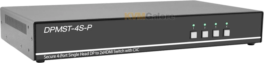 4-port, Secure (PPs 3.0) DisplayPort KVM Switch With MST, CAC And Audio Support - Image 3