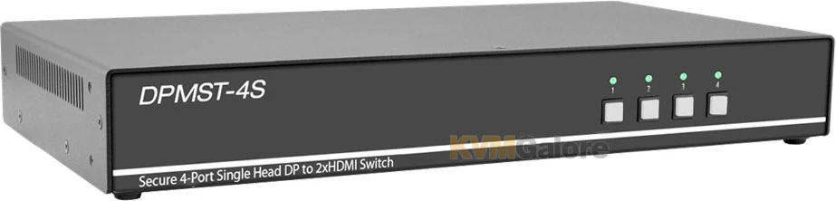 4-port, Secure (PPs 3.0) DisplayPort KVM Switch With MST And Audio Support - Image 3