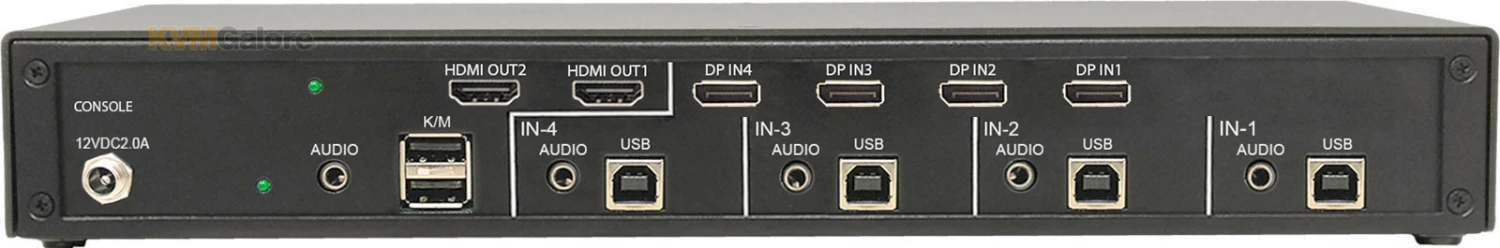 4-port, Secure (PPs 3.0) DisplayPort KVM Switch With MST And Audio Support