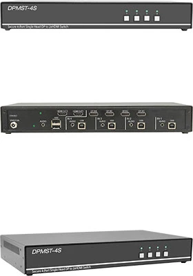 4-port, Secure (PPs 3.0) DisplayPort KVM Switch With MST And Audio Support - Image 5