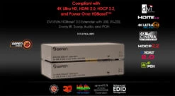 EXT-DVIKA-HBT2: 4K/Ultra-HD DVI And USB HDBaseT extender Over One CAT-5 Cable