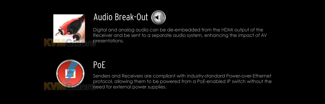 EXT-DPKA-LANS-RX: Extend And Distribute 4K DisplayPortâ„¢ W/ HDR, USB, RS-232, Infrared (IR) And 2-way Audio Over LAN - Image 4