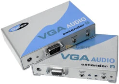 EXT-VGA-AUDIO-141: Extends VGA And Analog Audio Up To 150 Feet Over One CAT-5 Cable