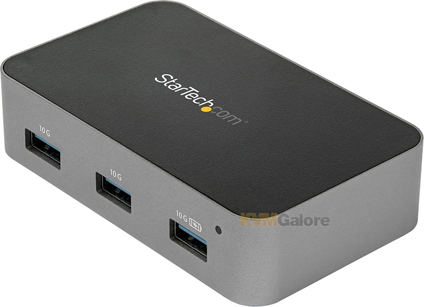 3-port, USB 3.2 Gen 2 (10Gbps) USB-C Hub W/ fast-charging Port And Ethernet