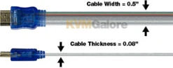 HDMI-FLT-3M-MM: Only 0.08" Thick, Flat HDMI Cables Fit Under Carpets