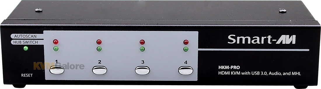 3-port HDMI KVM Switch With USB 3.0 Peripheral Sharing