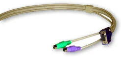 RCT-ZPS2V-6F: 3-in-one "zipped" KVM Cables For Easy Installation