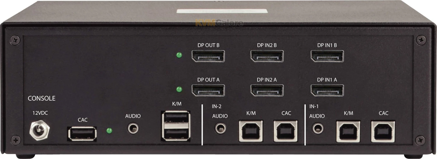 Secure (PPs 4.0) 2-port, Dual-head 4K DisplayPort KVM Switch
