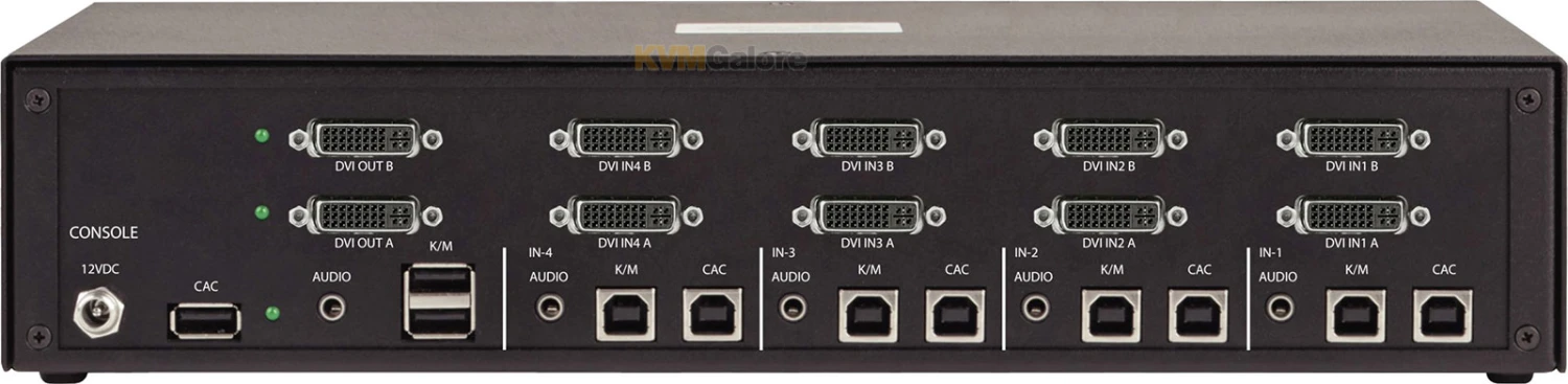 SecureĀ (PPs 4.0), 4-port, Dual-screan 4K DVI/VGA KVM Switch - Image 4