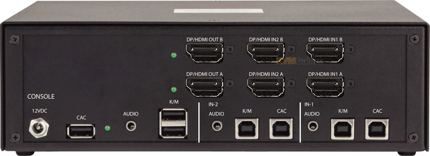 Secure (PPs 4.0) 2-port, dual-head 4K HDMI And/or DisplayPort* KVM Switch - Image 2