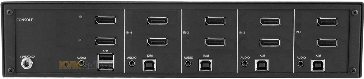 Secure (PPs 3.0) 4-port, Dual-head 4K DisplayPort KVM Switch - Image 4