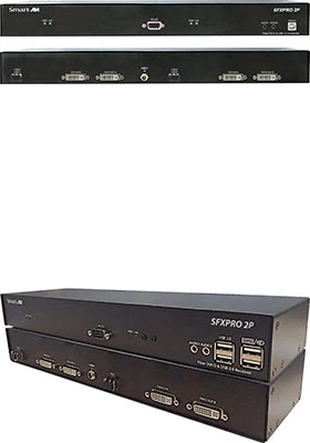 Dual DVI-D Video And USB 2.0 KVM Extender Over multimode Fiber - Image 5