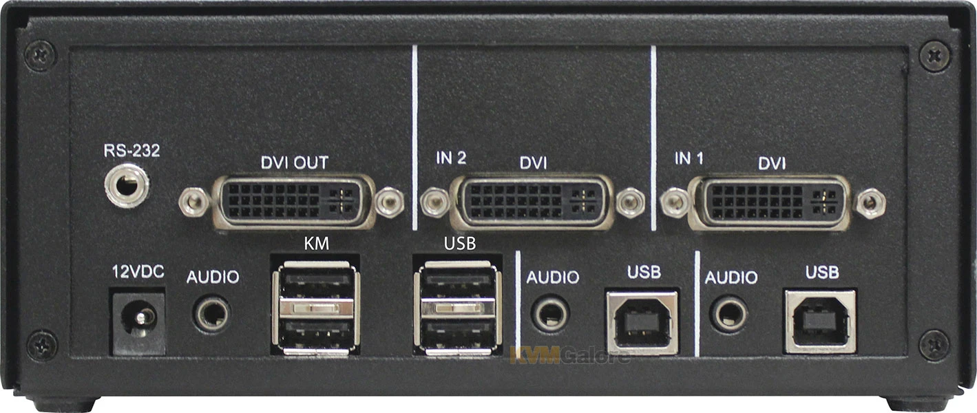 2-port DVI-I Dual-link KVM Switch