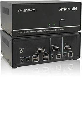 2-port 4K60 DisplayPort KVM Switch - EDID Aux Emulation - Image 4