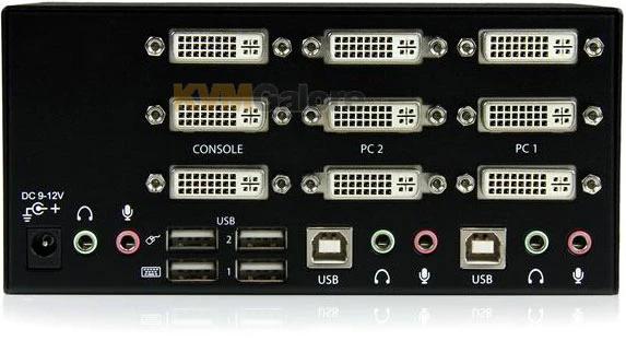 SV231TDVIUA: Switch Between Two Computers Sharing Three DVI Displays, Speakers & Mic, USB Keyboard & Mouse, And USB 2.0 Peripherals - Image 3