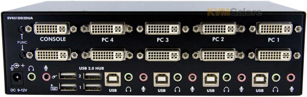 SV431DD2DUA: Switch Between Four Computers Sharing Two DVI Displays, Speakers & Mic, USB Keyboard & Mouse, And USB 2.0 Peripherals - Image 4