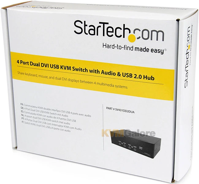 SV431DD2DUA: Switch Between Four Computers Sharing Two DVI Displays, Speakers & Mic, USB Keyboard & Mouse, And USB 2.0 Peripherals - Image 2