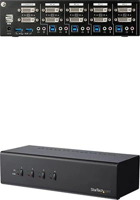 SV431DL2DU3A: Switch Between Four Computers Sharing Two Dual-link DVI Displays, Speakers & Mic, USB Keyboard & Mouse, And USB 3.0 Peripherals - Image 3