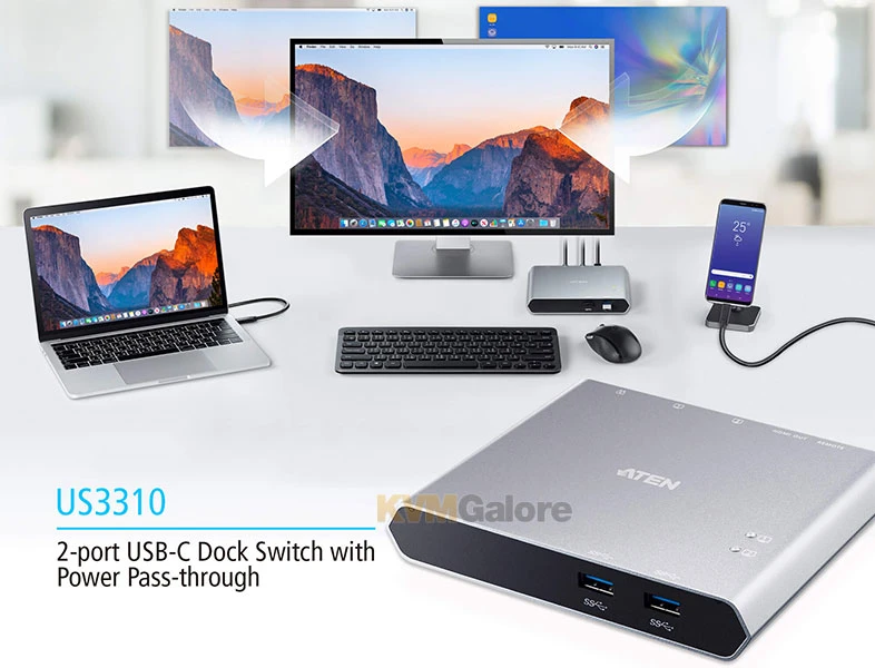 ATEN 2-port USB-C KVM Switch - Image 10